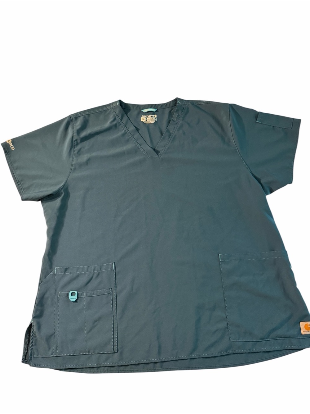 Carhartt | Women’s Scrub Force Pocket Modern Fit V-Neck D Ring Caribbean Teal 3x